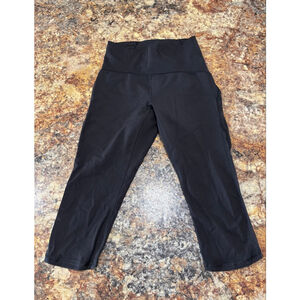 Lululemon Black High-Rise Crop Leggings